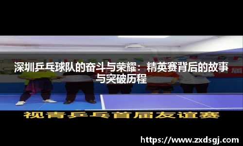 深圳乒乓球队的奋斗与荣耀：精英赛背后的故事与突破历程